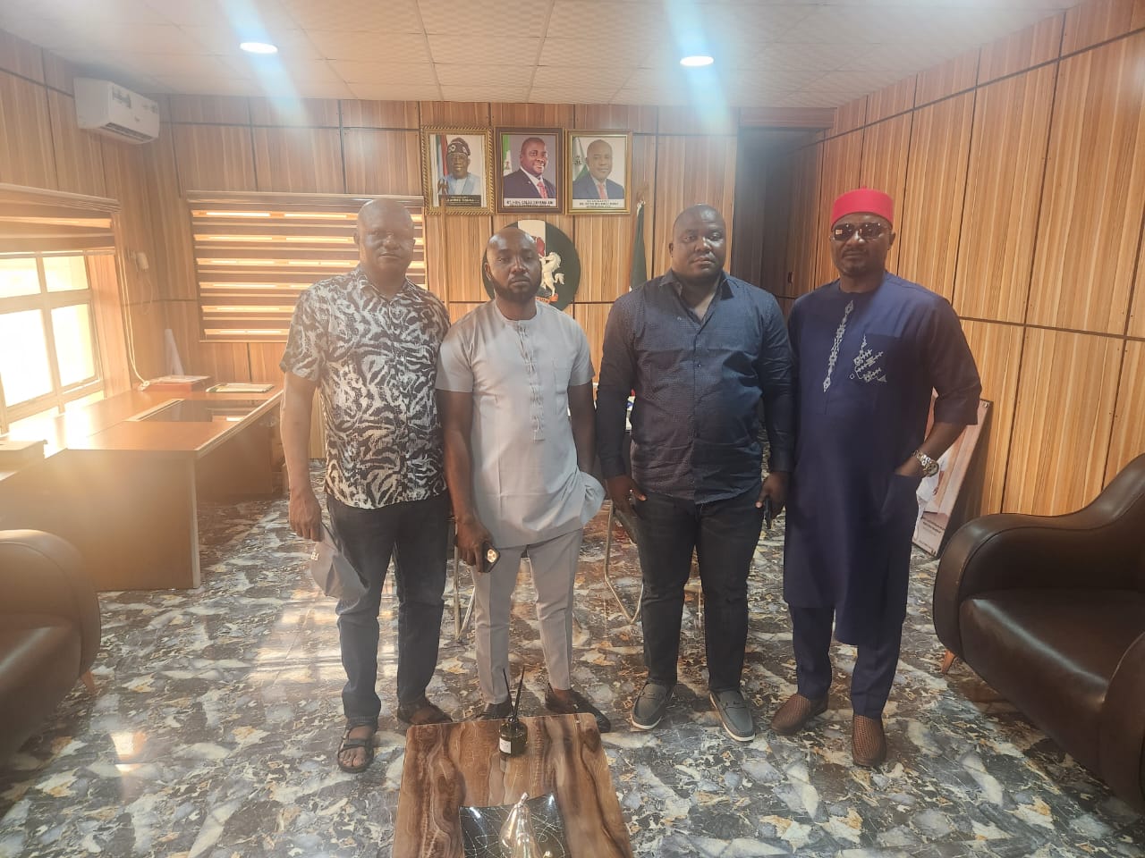 Enugu South Council Chairman Welcomes Development Center Administrators On A Courtesy Visit